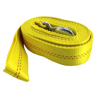 (R) 4.5 Ton 2 Inch X 20 Ft. Polyester Tow Straps Ropes with 2 Hooks 10000Lbs