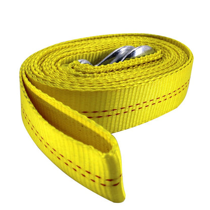 (R) 4.5 Ton 2 Inch X 20 Ft. Polyester Tow Straps Ropes with 2 Hooks 10000Lbs