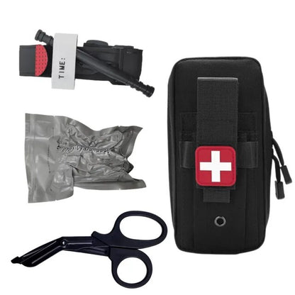 Tactical Molle Medical EDC Pouch EMT Emergency Bandage Tourniquet Scissors IFAK Pouch First Aid Kit Survival Bag Military Pack