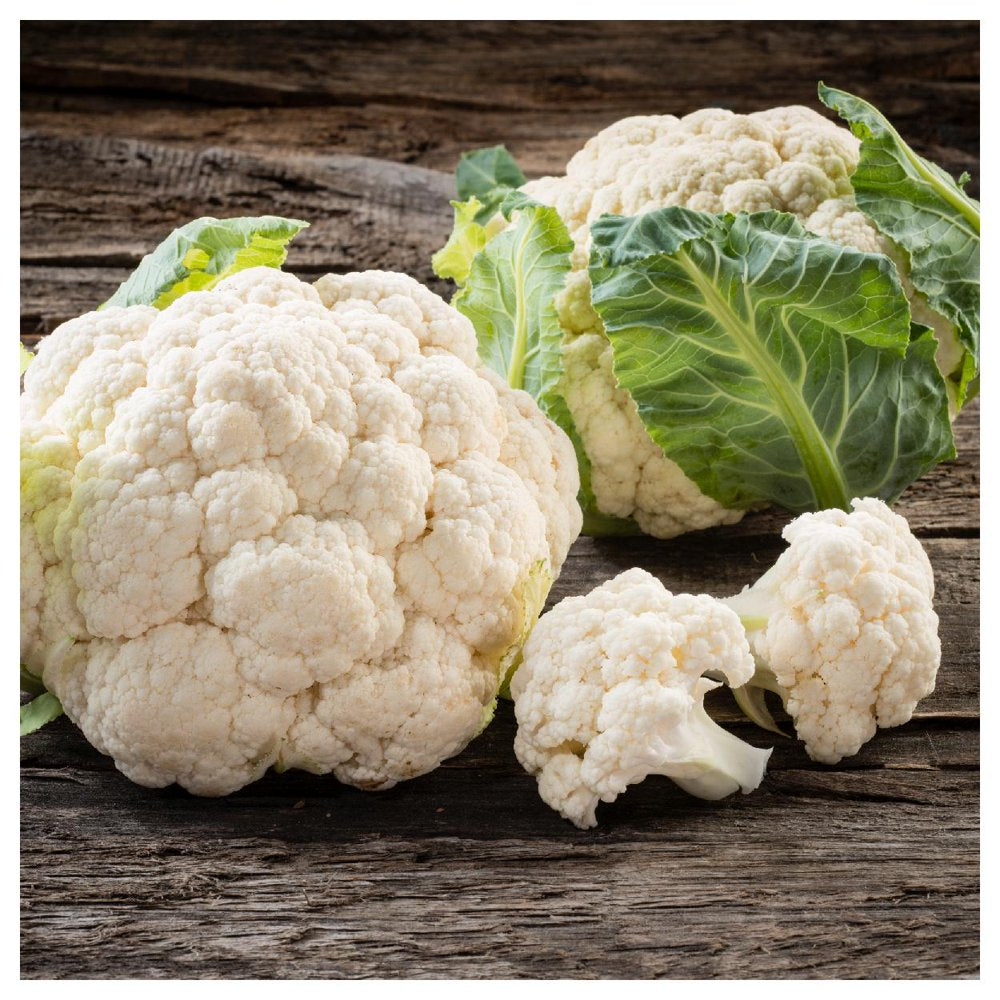 - 500 Snowball Self Blanching Cauliflower Seeds - Gold Vault Jumbo Bulk Seed Packet