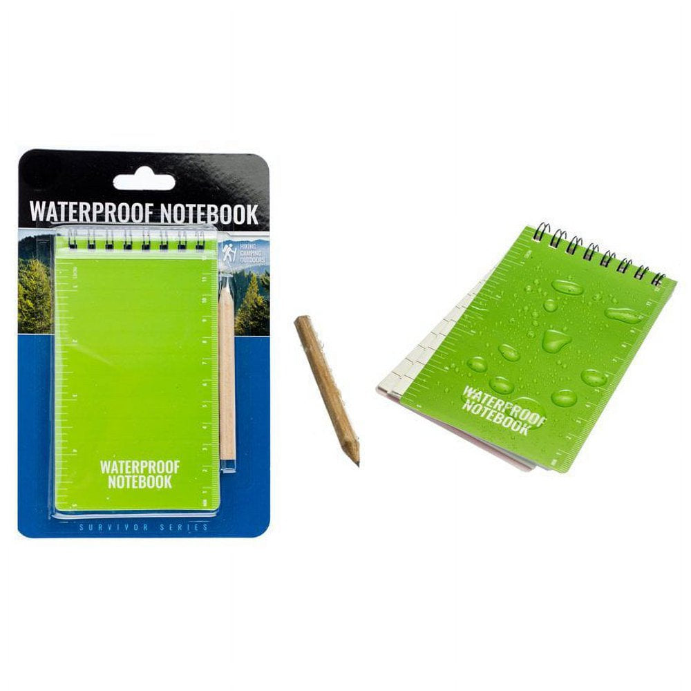 Waterproof Notebook with Pencil Smudgeproof Mini Pocket Journal