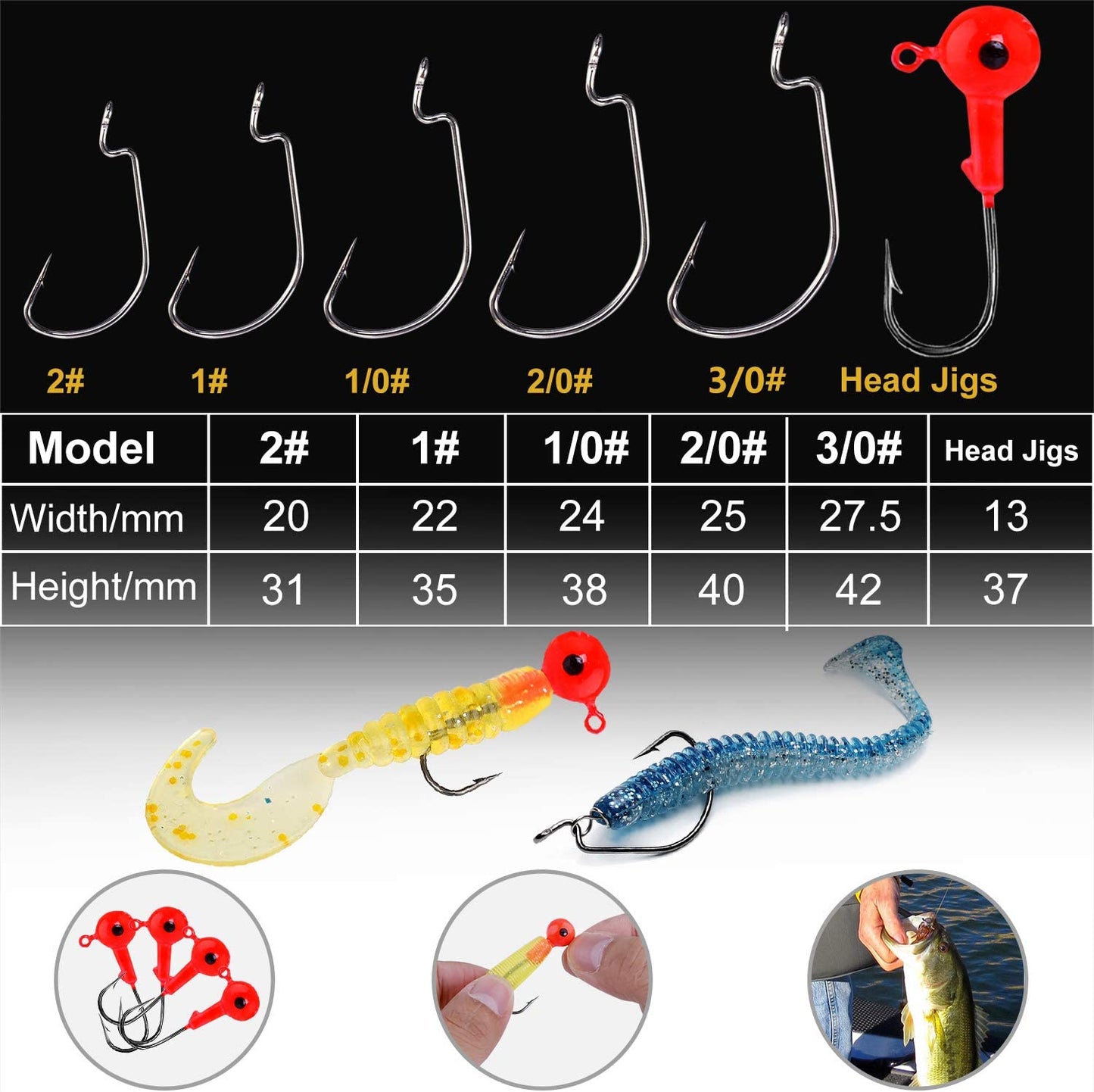 187/343Pcs Fishing Accessories Kit, Including Jig Hooks, Bullet Bass Casting Sinker Weights, Fishing Swivels Snaps, Sinker Slides, Fishing Set with Tackle Box
