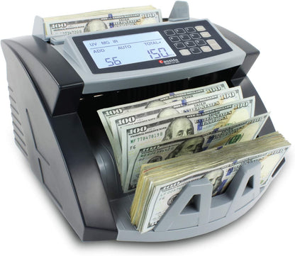 Cassida 5520 UV/MG - USA Money Counter with Valucount, UV/MG/IR Counterfeit Detection, Add and Batch Modes - Large LCD Display & Fast Counting Speed 1,300 Notes/Minute