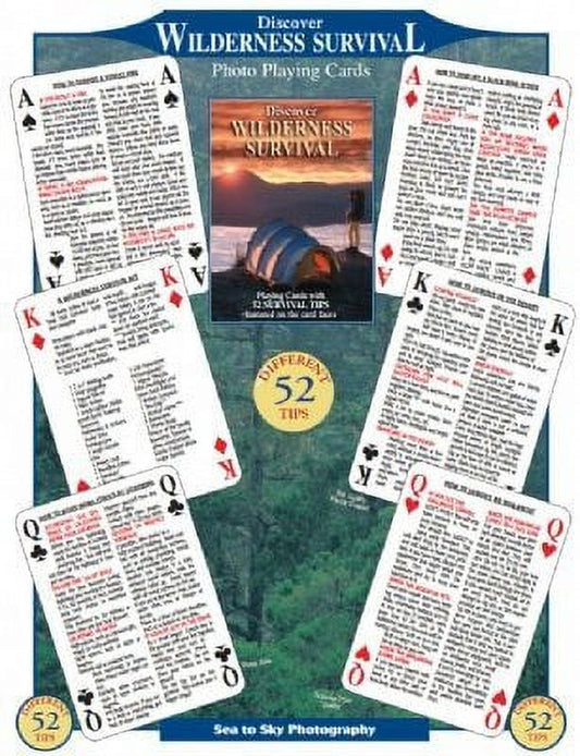 Sea to Sky Wilderness Survival Playing Cards