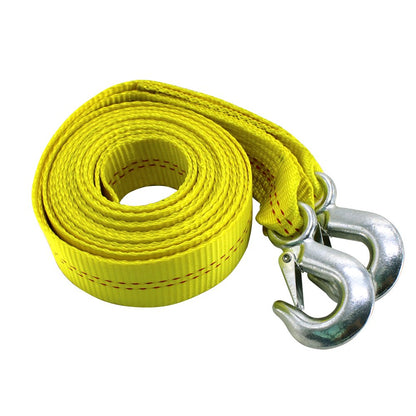 (R) 4.5 Ton 2 Inch X 20 Ft. Polyester Tow Straps Ropes with 2 Hooks 10000Lbs