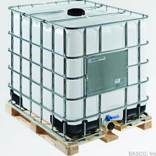 ZA 275 Gallon IBC Tote with Wood Pallet & Metal Cage