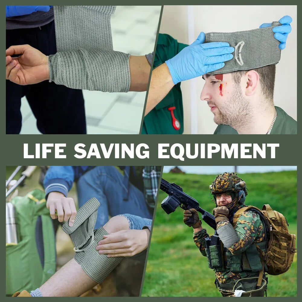 Israeli Bandage Trauma Kit Emergency Compression Bandage Tourniquet Medical Dressing Sterile Roll Bandage First Aid Hot