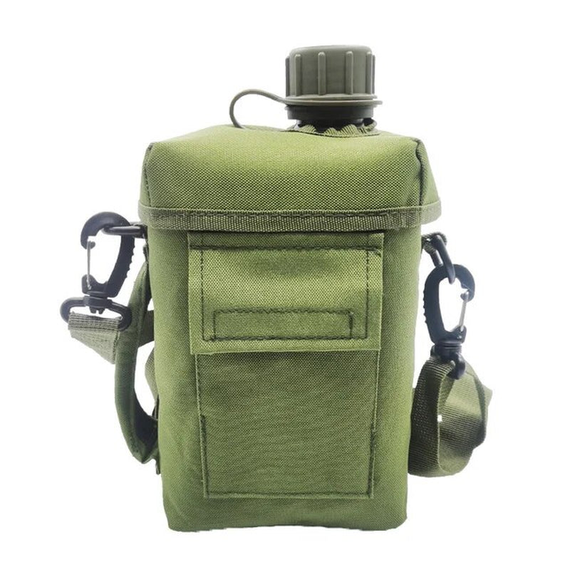 2L Wear Resistant PVC Water Bottle Military Thermal Sport Canteen Portable Outdoor Travel Kettle Large Capacity Durable Camping