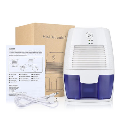 Portable Dehumidifier Air Purifier USB Mute Moisture Absorbers Air Dryer for Home Room Office Kitchen Deodorizer Dryer