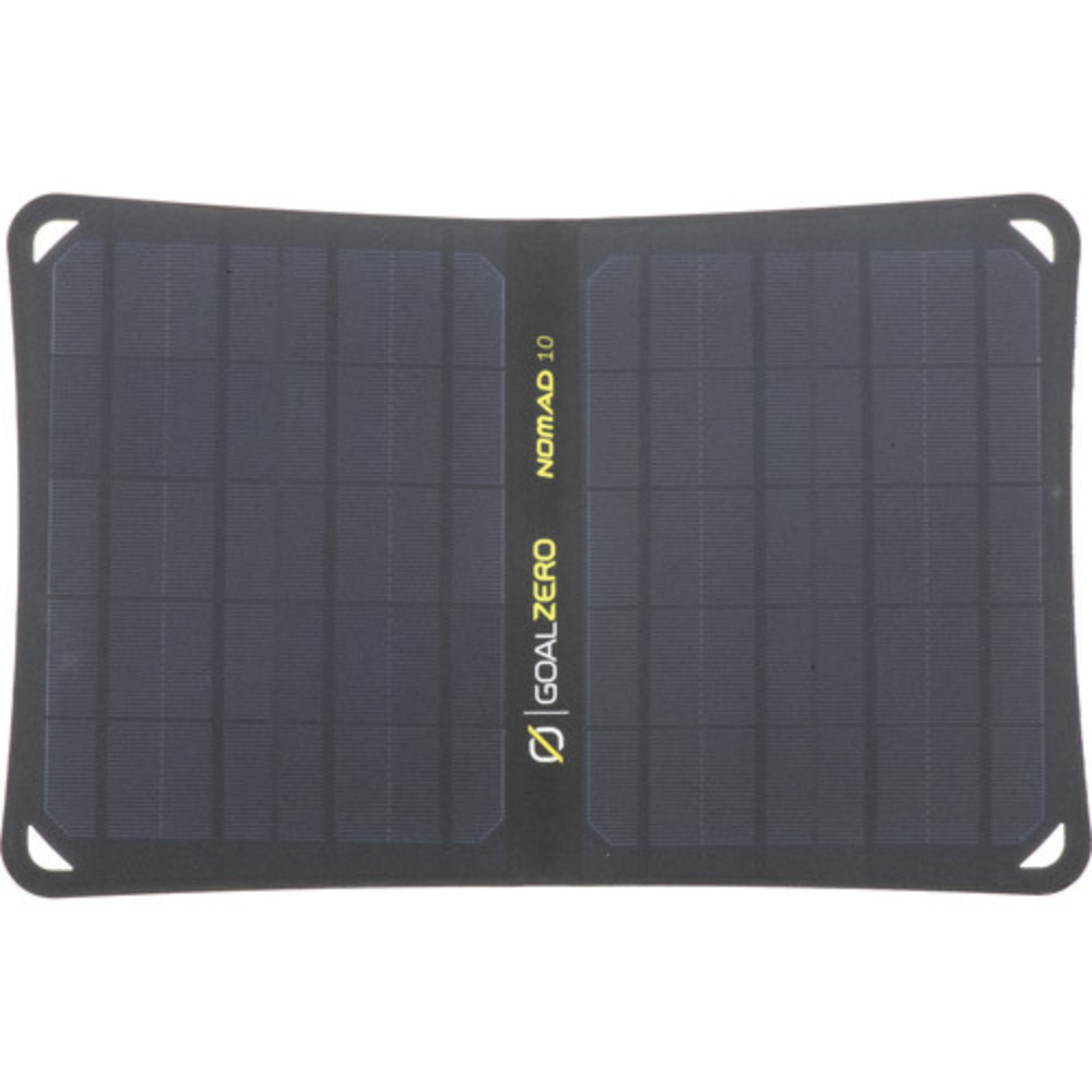 Nomad 10, Foldable Monocrystalline 10 Watt Solar Panel with USB Port, Portable Solar Panel Backpacking, Hiking and Travel. Lightweight Backpack Solar Panel Charger with Adjustable Kickstand