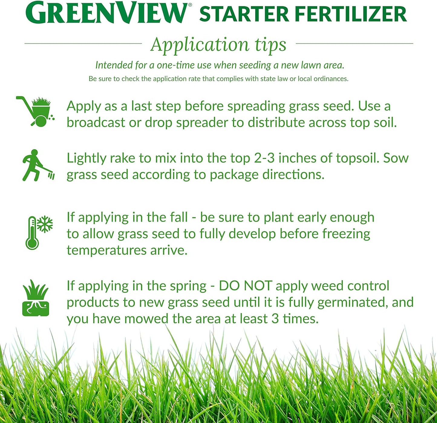 Starter Fertilizer 48 Lb, Covers 15,000 Sq. Ft.