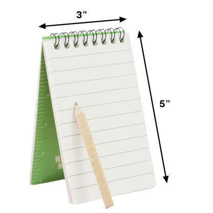 Waterproof Notebook with Pencil Smudgeproof Mini Pocket Journal