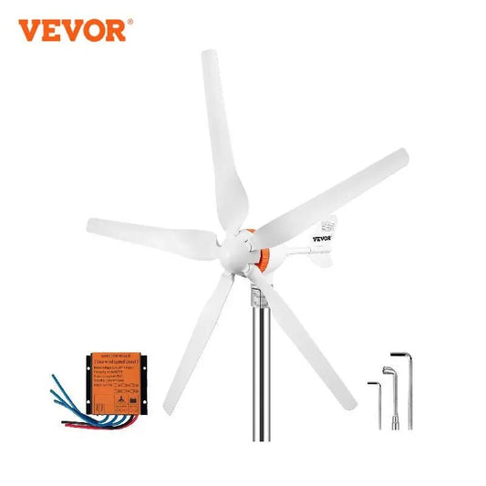 Wind Turbine Generator 400W 5 blades with Mppt/Charge Controller Windmill RV Yacht Farm Small Wind Generator Home Use