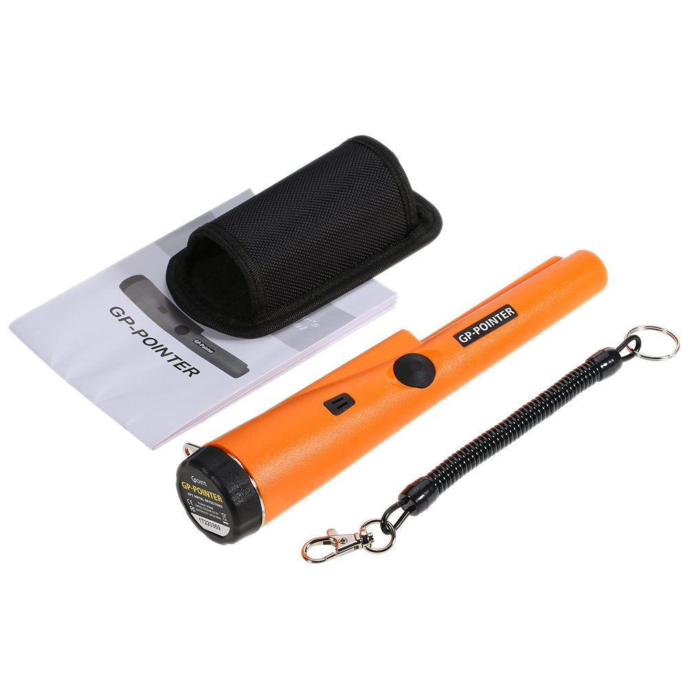 Pinpointer Probe Metal Detector with Holster Treasure Hunting Unearthing Tool Accessories Buzzer Vibration Automatic Tuning Security and Protection