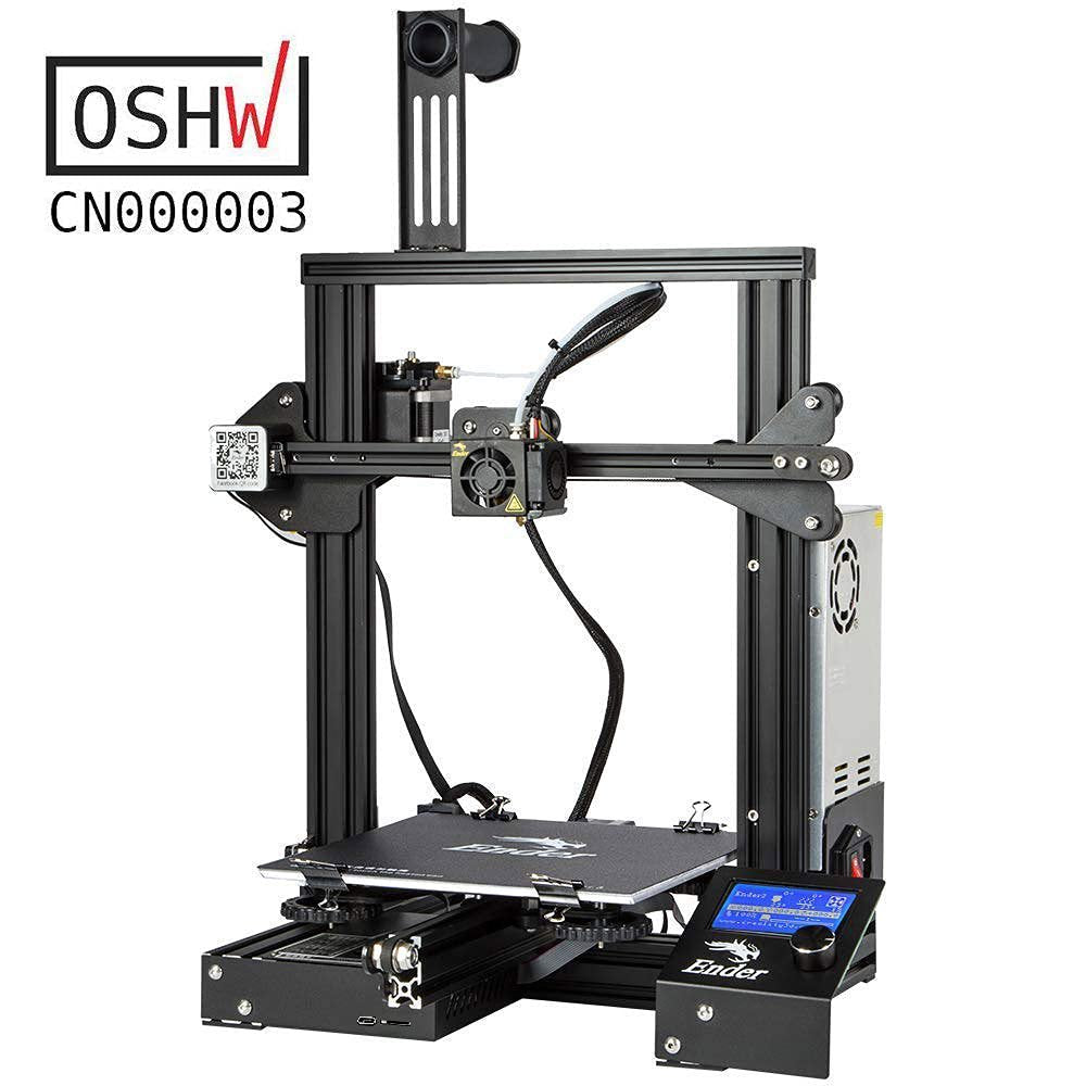 Ender 3 3D Printer Fully Open Source with Resume Printing Function Printing Size 220X220X250Mm Aluminum Black