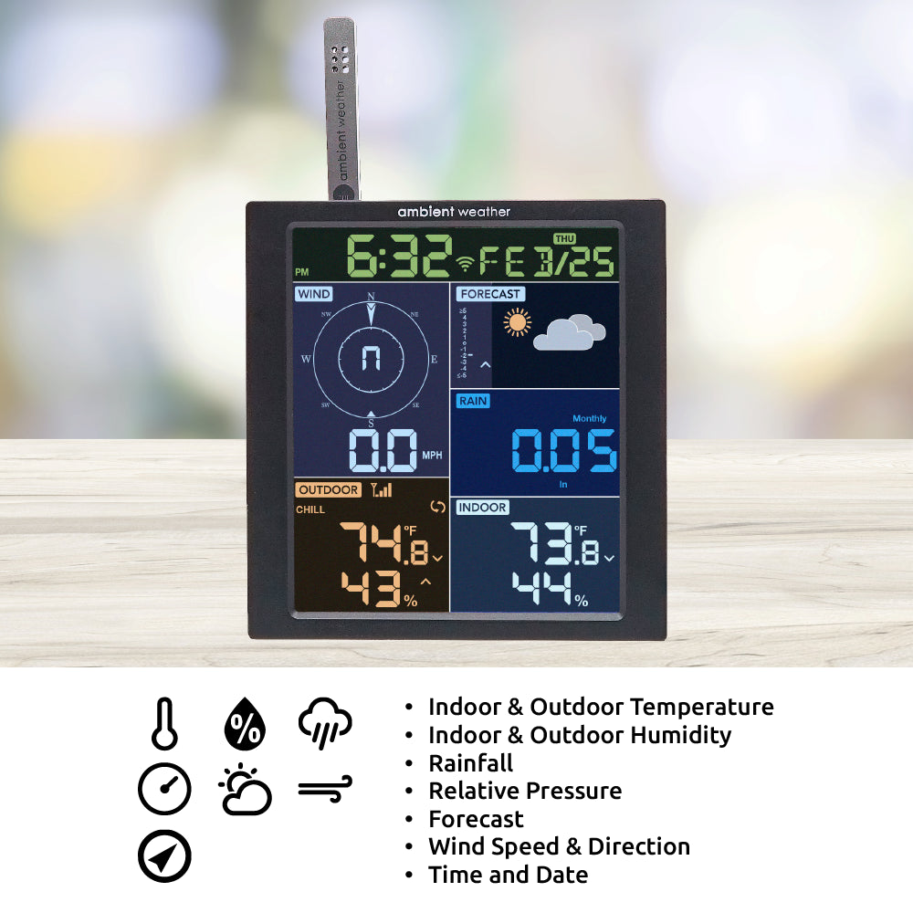 WS-1965 Wifi Weather Station W/Remote Monitoring and  Network Access