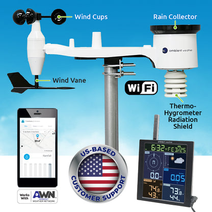 WS-1965 Wifi Weather Station W/Remote Monitoring and  Network Access