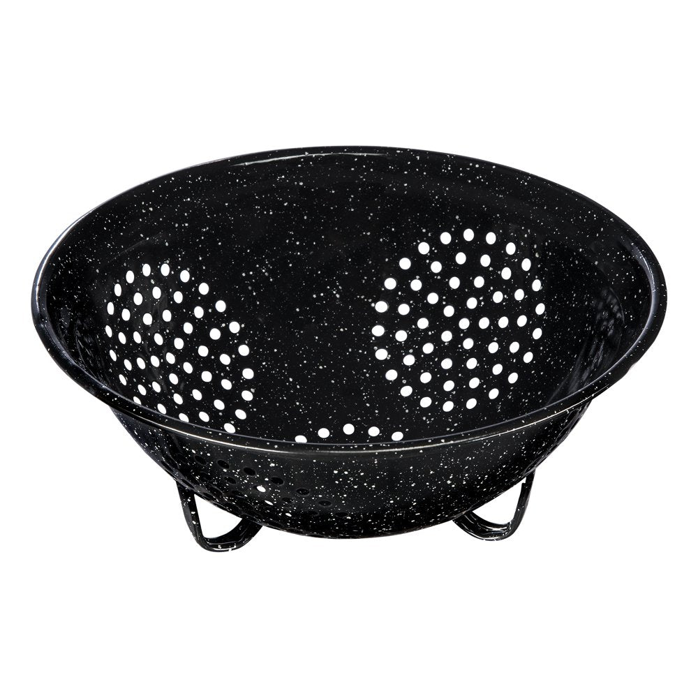 Granite Ware 9 Piece Enamelware Water Bath Canning Pot (Speckled Black) with Canning Toolset, Colander and Rack. Canning Supplies Starter Kit, Canning Supplies. Canning Kit.