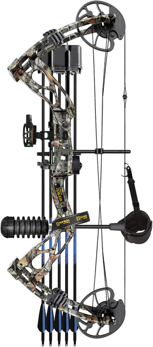 Archery Dragon X8 RTH Compound Bow Package for Adults and Teens,18”-31” Draw Length,0-70 Lbs Draw Weight,Up to IBO 310 Fps,No Bow Press Needed,Limbs Made in Usa,Limited Life-Time Warranty