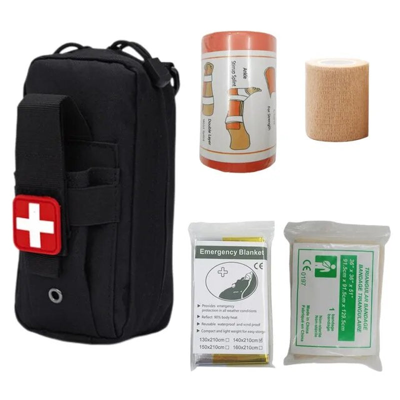 Tactical Molle Medical EDC Pouch EMT Emergency Bandage Tourniquet Scissors IFAK Pouch First Aid Kit Survival Bag Military Pack