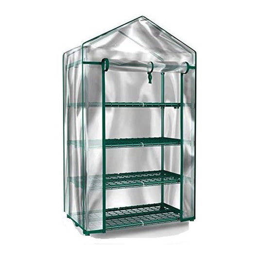 Mini Greenhouse-4-Tier Indoor Outdoor Sturdy Portable Shelves-Grow Plants, Seedlings, Herbs