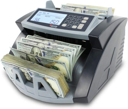 Cassida 5520 UV/MG - USA Money Counter with Valucount, UV/MG/IR Counterfeit Detection, Add and Batch Modes - Large LCD Display & Fast Counting Speed 1,300 Notes/Minute