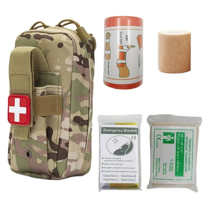 Tactical Molle Medical EDC Pouch EMT Emergency Bandage Tourniquet Scissors IFAK Pouch First Aid Kit Survival Bag Military Pack