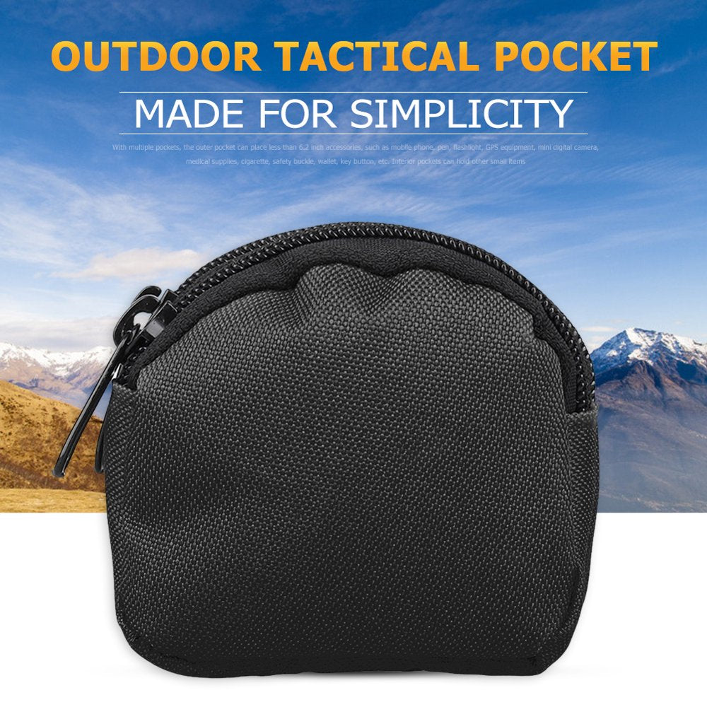 MI-YUKI Outdoor Molle Pouch Camping Zipper Waist Bag Key Coin Small Purse Organizer